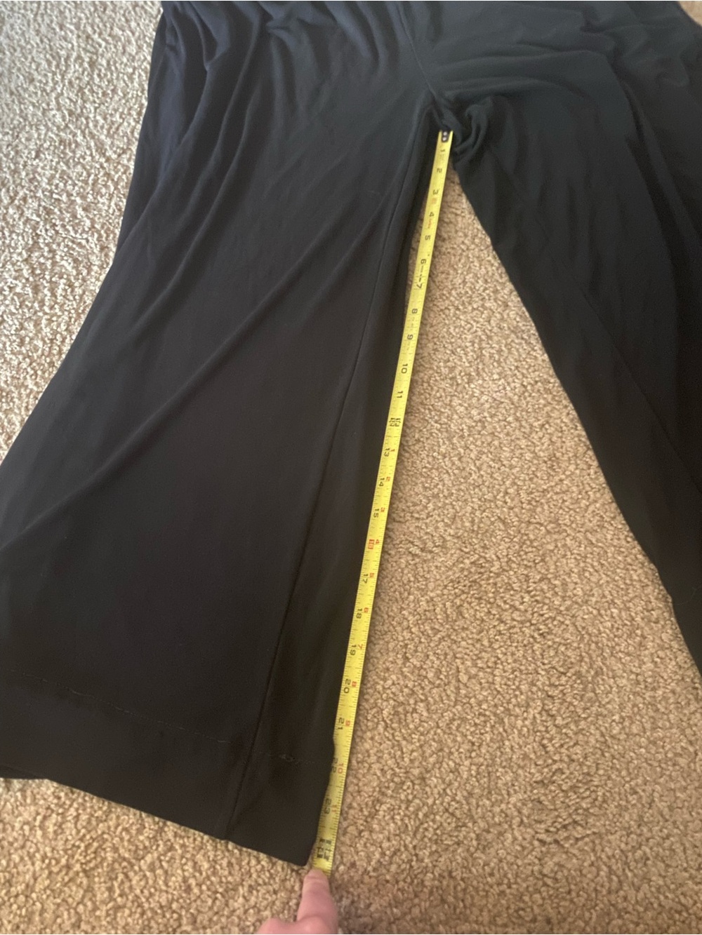 Eileen Fisher Silk Wide Leg Pants Size L Black 100% Silk - Picture 6 of 9